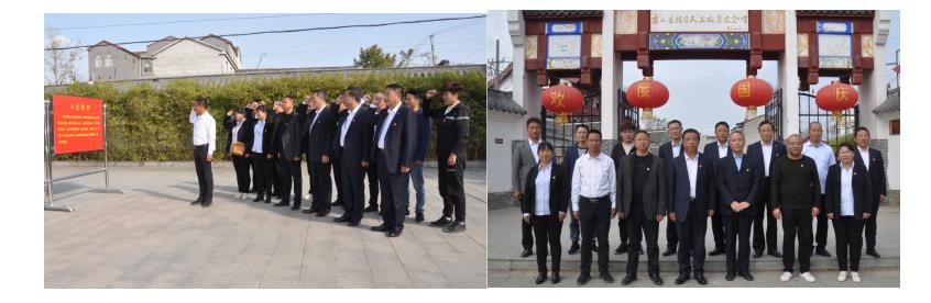 明光酒业党委与涧溪村党总支联合开展“六个一”活动
